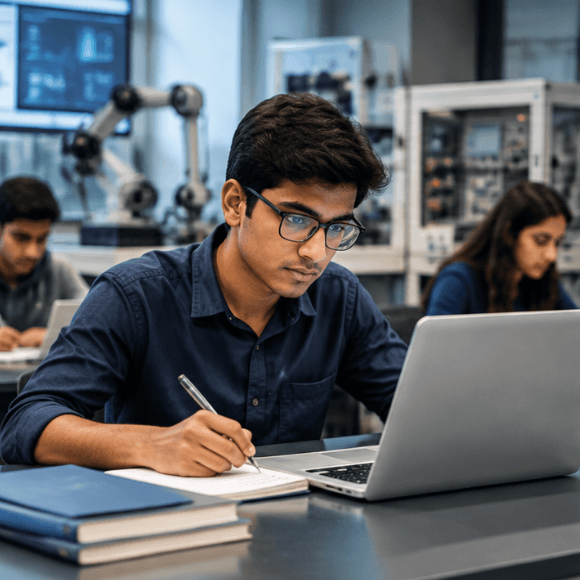 Student preparing for a professional career